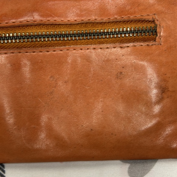 VIOLA CASTELLANI MILANO brownish/orange studded genuine leather wallet. - Picture 4 of 11